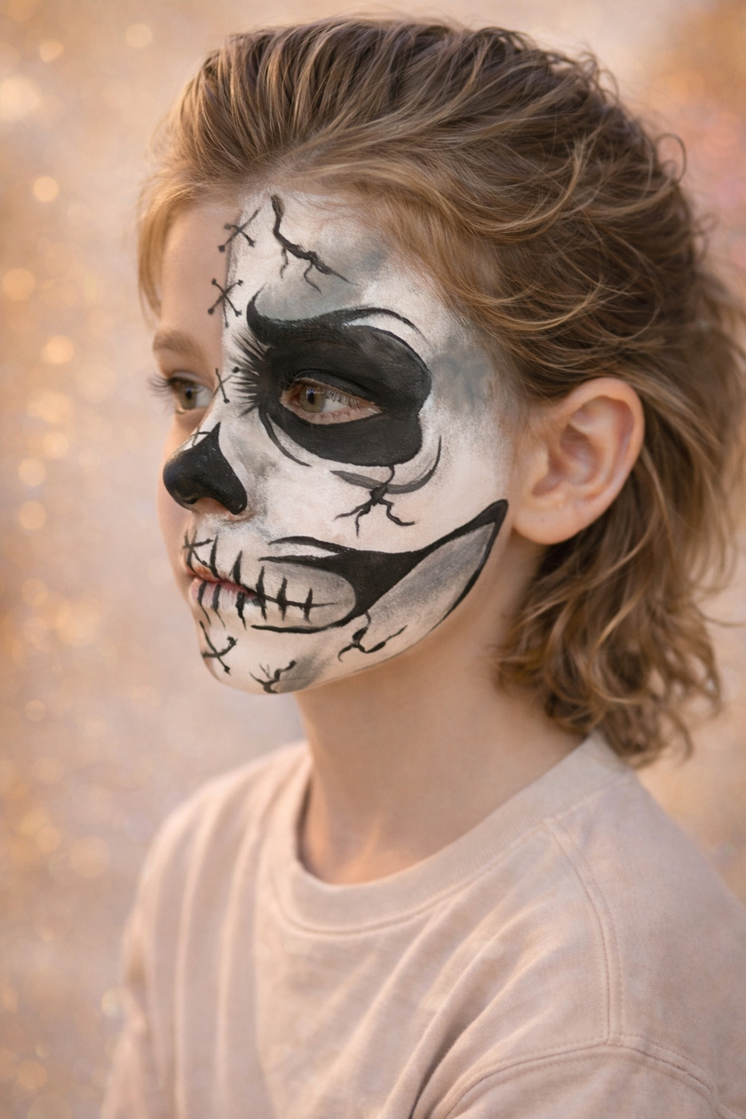 Skullface face paint Skullface face paint