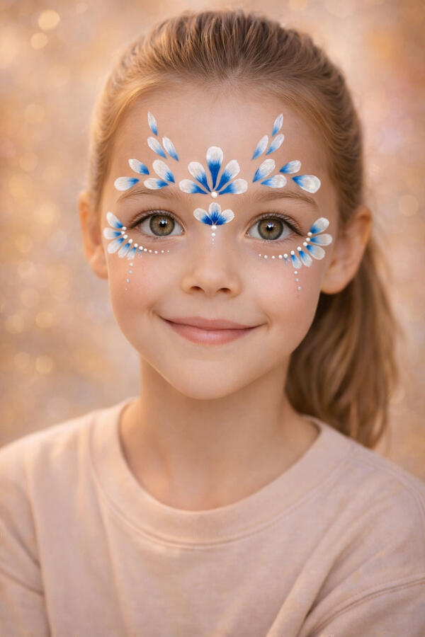 Flower pixie facepaint Flower pixie facepaint