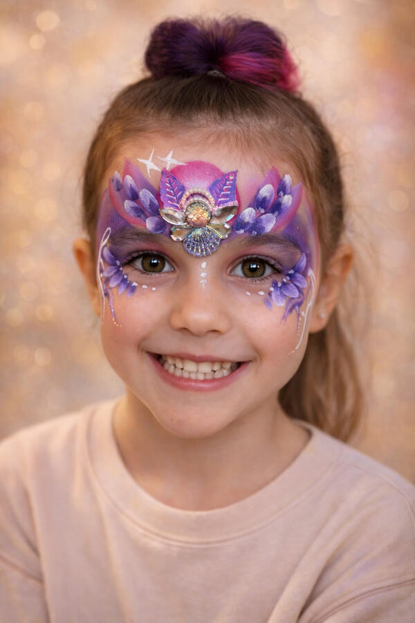 Fairy queen face paint Fairy queen face paint