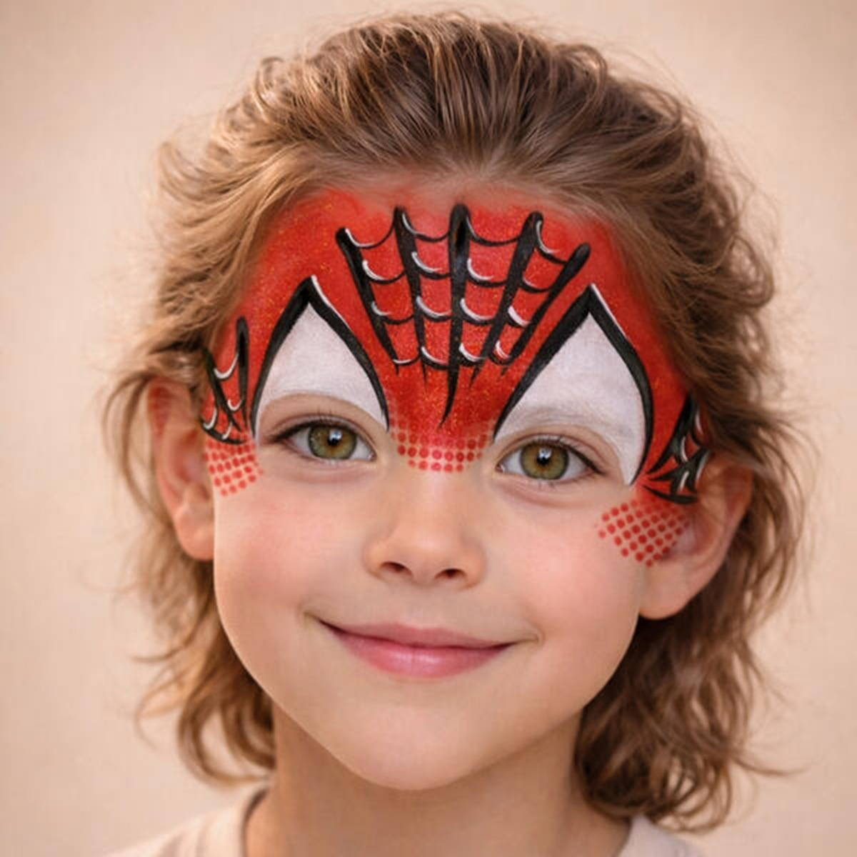 Spiderman face painting Spiderman facepainting