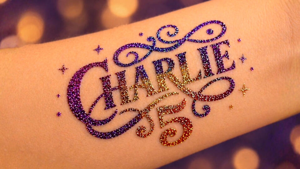 Glitter tattoo Glitter tattoo